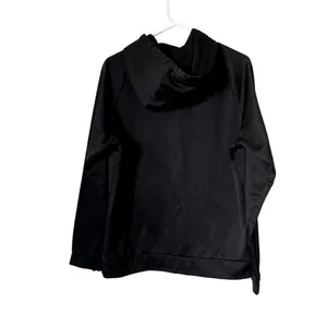Nike dri fit black and white logo hoodie pockets workout athleisure top thumbnail 8