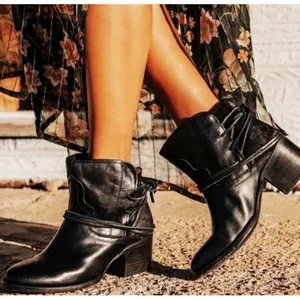 Freebird by Steven Casey Leather Distressed Suede Lace-Up Edgy Short Ankle Boots Booties 8 thumbnail 5