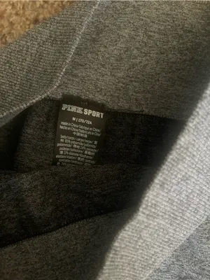 PINK Victoria's Secret Gray and Charcoal Seamless Bike Shorts thumbnail 2