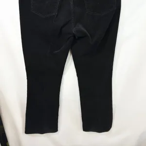 Talbots Size 10P Corduroy Pants Black Corduroy Bootcut Stretch Holiday 1338‎ thumbnail 4
