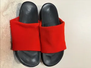 COS Red Knit Slide Sandals Heavyweight Sturdy Chunky Made in Portugal Size 11 thumbnail 7