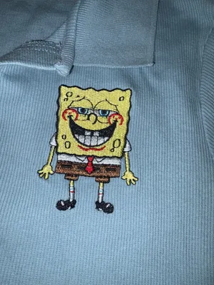 Nickelodeon Ribbed Polo 🍍 SpongeBob 🧽 Crop Top thumbnail 2