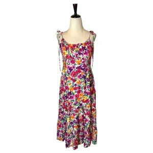 Showpo‎ Dress Women 8 Pink Packed Floral Print Monaco Midi Boho Cottagecore thumbnail 3