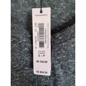 NWT‎ Victoria's Secret The Dreamer Henley pajama set with eye mask thumbnail 5