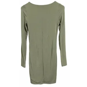 Wilfred Aritzia Lydia Ruched Mini Bodycon Dress‎ Sage Green Women's Size Small thumbnail 2