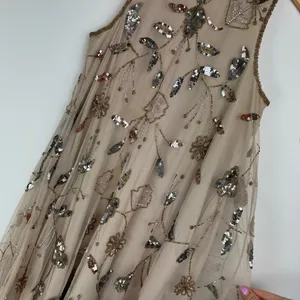 NWT Altar’d State Embellished Jewel Beaded Swing Dress Sz Small Mini Mesh Tulle thumbnail 11
