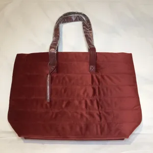 New Barnes And Noble Red Quilted Velvet Tote Bag Book Lovers Travel thumbnail 1