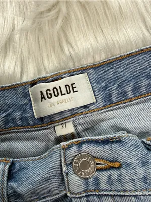 Agolde Dame High Waisted Cuffed Denim Shorts thumbnail 4