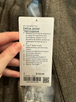 Lululemon Define Herringbone Heathered Jacket 2 thumbnail 2