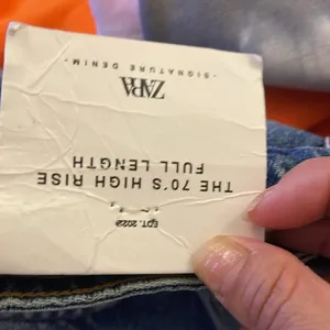 Zara The 70’s High Rise Full Length slim fit Jeans size 4 thumbnail 12