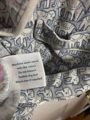 Roller Rabbit Hathi Pajama Set in the Heather Grey W2561 Sz XL thumbnail 3