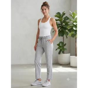 Lululemon Pants Womens 8 Grey On The Fly 7/8 Jogger Luxtreme Travel Workout thumbnail 3