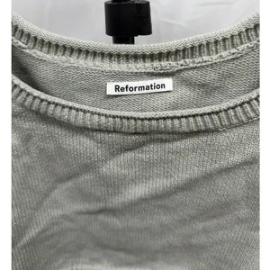 Reformation Women's Grey Knit Scoop Neck Organic Cotton Cropped Tank‎ XL thumbnail 2