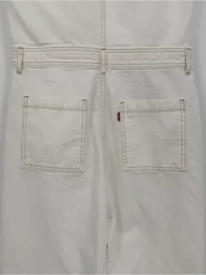 LEVI’S Sleeveless Jumpsuit White Denim M thumbnail 11