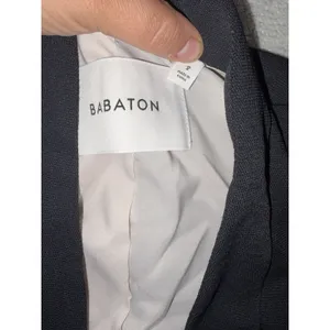 Aritzia Babaton Power Blazer Jacket‎ Womens 2 Open Front Slim Crepe Pockets thumbnail 8