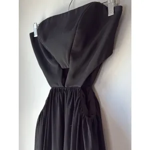 Fame And Partners Goth Soft Girl Strapless Maxi Dress thumbnail 4