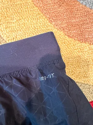 Nike Dri Fit Geometric Print Running Shorts Drawstring Black Women’s Size Medium thumbnail 7