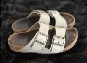 Birkenstock 39 Arizona Camo Double Strap Slip On Comfort Slide Sandals Sz 8.5 thumbnail 1