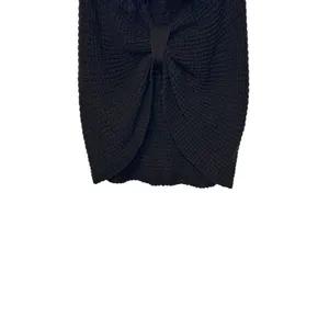 Tempo Paris Women's Sweater Top Faux‎ Fox Fur Pullover Knotted Front Cape Medium thumbnail 3