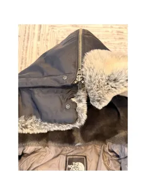 RARE The North Face women's medium 550 Blk down fill Winter puffer Bomber coat thumbnail 5