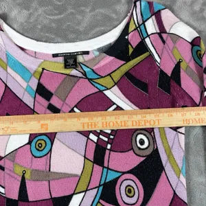 Pierre Cardin Colorful Retro Artsy Sweater Womens Medium Y2K Festival 90s VTG thumbnail 4