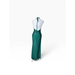 Lulus Emerald Green Ruched Maxi Dress XS thumbnail 3