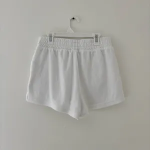 Aerie white terry shorts with pockets thumbnail 2