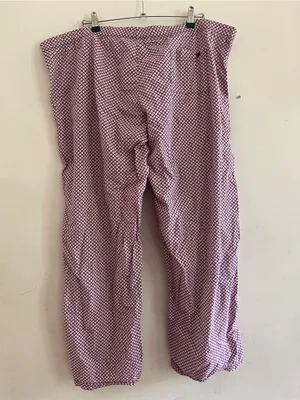Vintage Aerie Pink Purple Floral 100% Cotton Pajama Pants XL Loungewear Cottage thumbnail 6