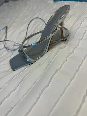 Silver Wrap Heels Size 7 thumbnail 3