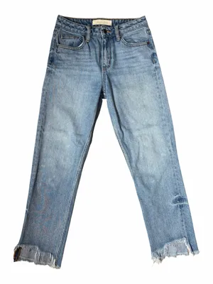 Hidden Crop Jeans Cutoff frayed hems Blue Size 26 thumbnail 1