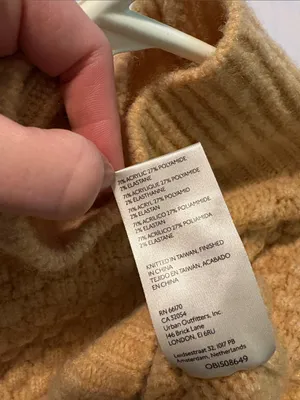 Free People Wheat-Tone Textured Mock Neck Sweater thumbnail 6
