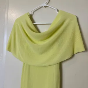 Zara Knit Maxi Dress Light Yellow Size M thumbnail 3