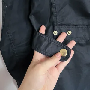 J Crew • Downtown Field Jacket waxed cotton canvas black military utility cargo thumbnail 11