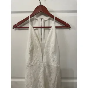 Lulus Romantic Message White Lace Midi Dress XS Bridal Shower Wedding NWT thumbnail 7