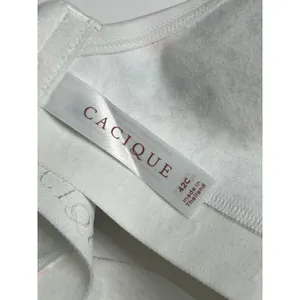 Cacique Floral Wireless Bra 42C Full Coverage Unlined No Wire Comfort Bra White thumbnail 4