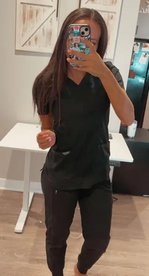 Black scrub shirt Size XS thumbnail 2