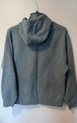 Nike Fleece Hoodie Pullover Grey Club Heather Sportswear Embroidered L thumbnail 4