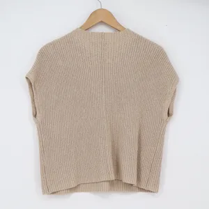 Free People Sweater Vest Women's S Oatmeal Bone Pocket Boho NEW thumbnail 7