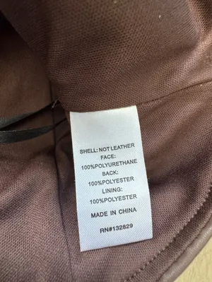 Superdown Karina Brown Faux Leather Button Vest Sz S thumbnail 8