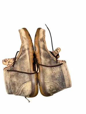 Twisted X Brown Leather Animal Print Moccasin-Style Booties Size 7 M thumbnail 3