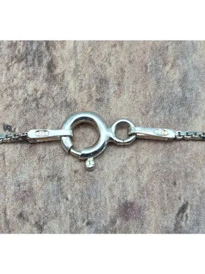 925 Sterling Silver Box Chain Pendant Necklace Dainty 30" Colorful Crystal Cross thumbnail 9