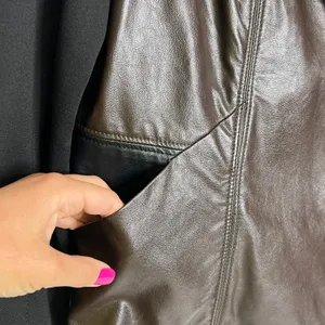 209 WST New York Vegan Leather Moto Jacket Size 8 thumbnail 5