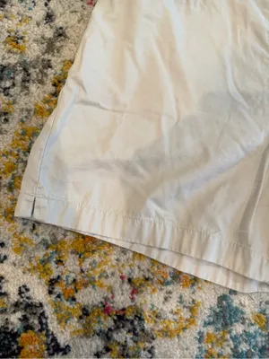 Ann Taylor Cream Cotton Bermuda Shorts thumbnail 4