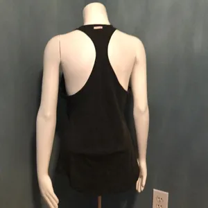 Victoria’s Secret Charcoal Gray Racerback Tank Med thumbnail 4