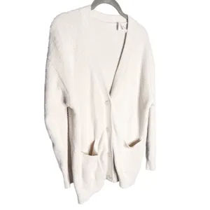 Aritzia Wilfred Free Hush Knit Oversized‎ Cardigan Size XS Cream Off White thumbnail 7