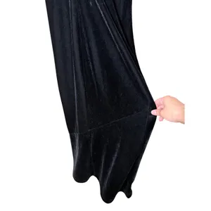 Forever‎ 21 Contemporary Black Velvet Open Back Maxi Slip Dress Small thumbnail 6