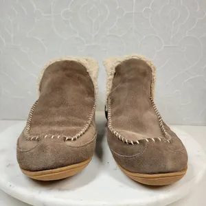 Blondo Serene Slippers Womens 11 Brown Suede Sherpa Lining Waterproof Moccasin thumbnail 9