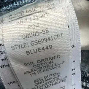 Good American Good Legs Straight Jeans Size 12 Blue 449 thumbnail 14
