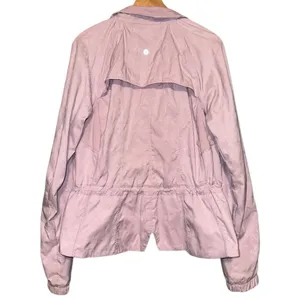 Lululemon Women’s Size 8 Rose Quartz Lavender Jacquard Travel to Track Jacket thumbnail 9