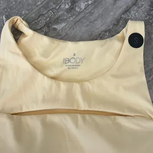 Cotton On Smoothing Cut Out Vestlette Top Yellow, Size S New w/Tag thumbnail 4